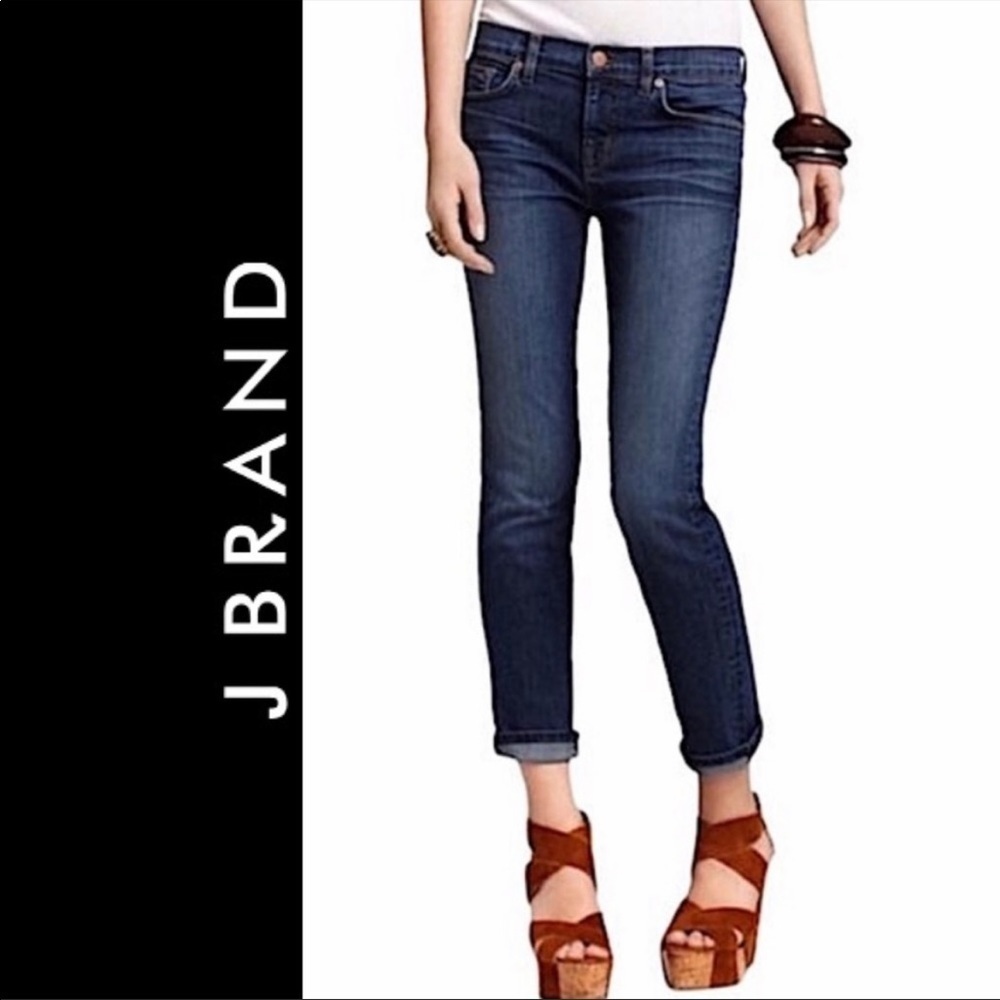 EUC J BRAND sz26 cropped “the skinny” Jeans in “”ink” excellent condition!